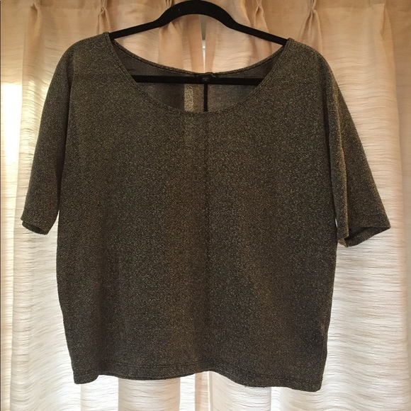 Express Tops - Express Silver Glittery Top